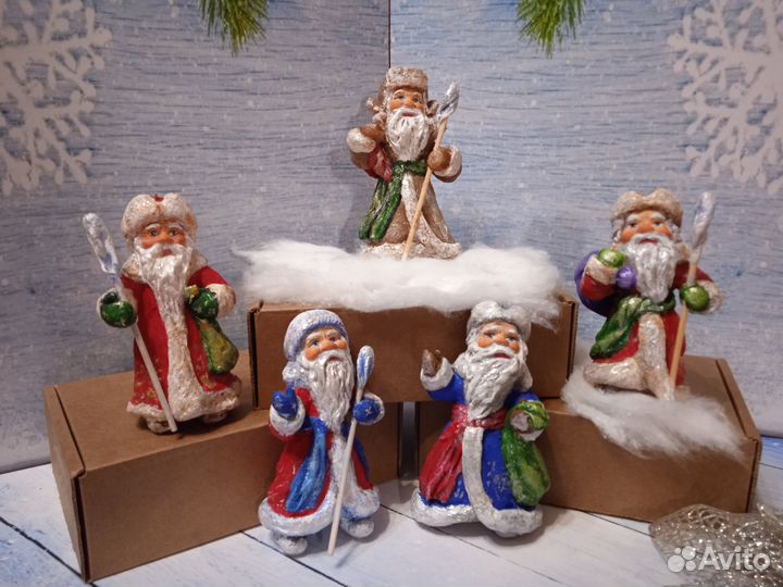 Ёлочная ватная игрушка 