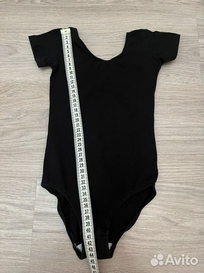 Купальник гимнастический черный 110-118