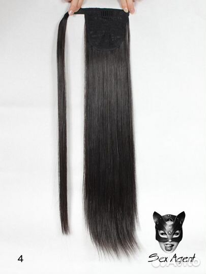 Хвост накладной, волосы на заколках, накладные