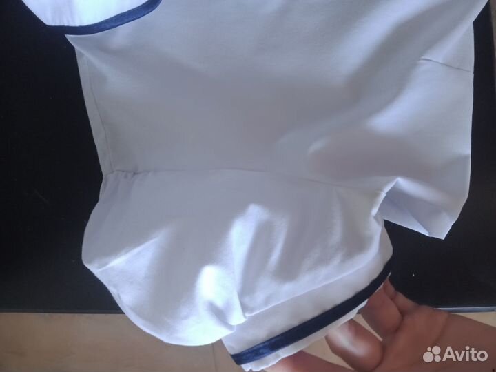 Блузка школьная с коротким рукавом 134-140