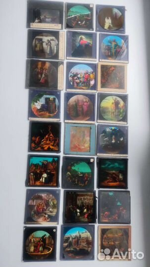 Слайды для волшебного фонаря дореволюционные