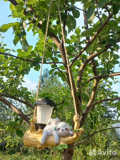 Фигурка садовая со светодиодным фонарем 