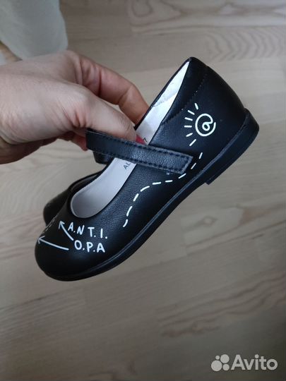 Туфли для девочки 27 размер чёрные