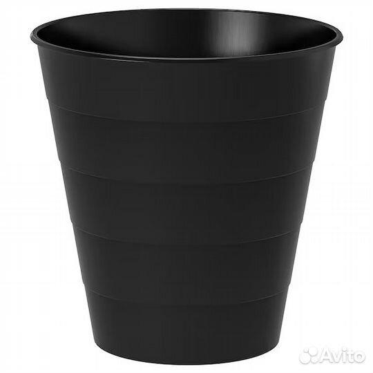 IKEA Фнисс Fniss Мусорное ведро, цвет черный, 10л