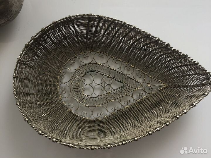 Плетеная нить, серебро