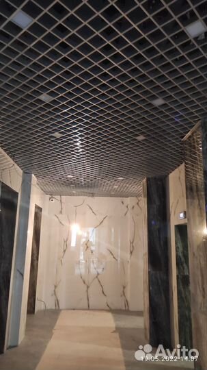 Потолок Грильято 200х200, 100х100, 75х75, 50х50