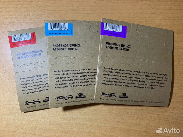 Струны для акустической/классической гитары Dunlop
