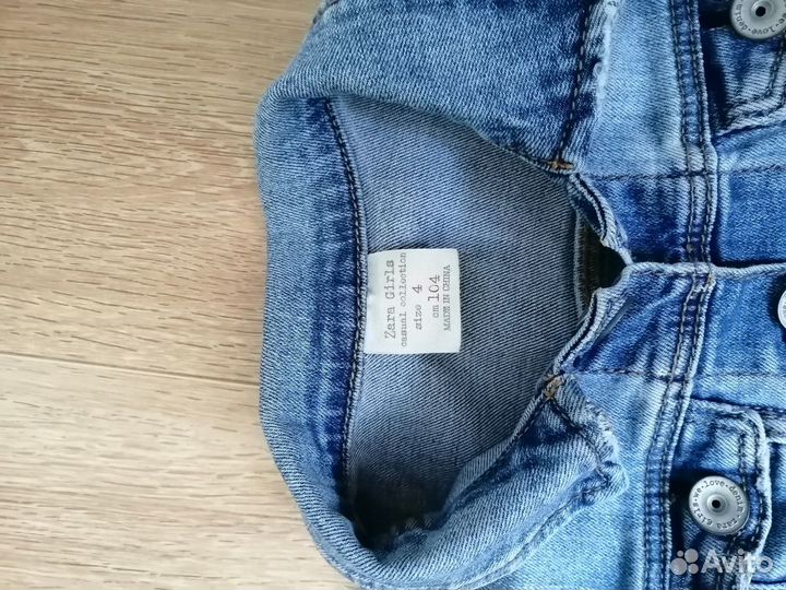 Куртка джинсовая Zara 104р