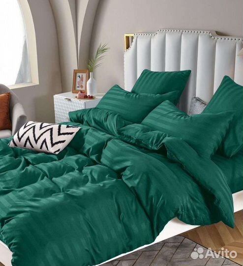 Белье постельное страйп сатин для отелей