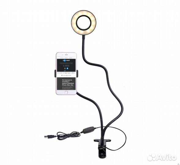 Лампа с держателем для телефона USB LED л