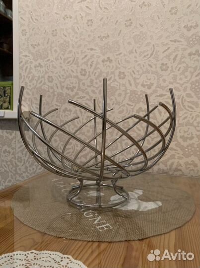 Ваза для фруктов нержавейка