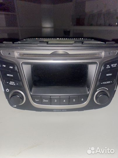 Штатная магнитола на hyundai solaris 2016