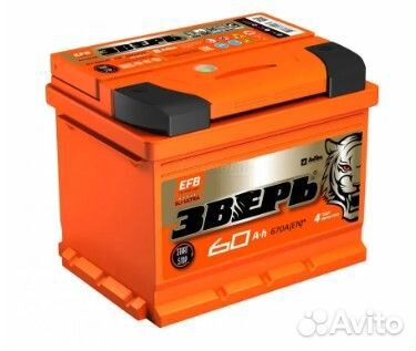 Аккумулятор зверь 60 с гарантией