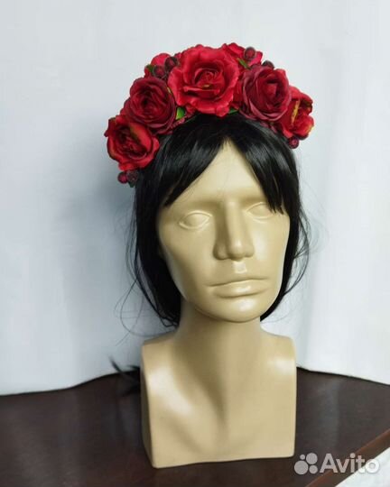 Ободок с цветами 