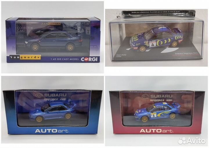 Модели автомобилей Subaru 1/43