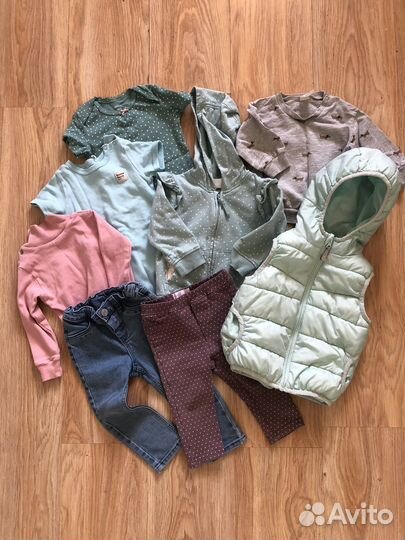 Одежда пакетом для девочки на осень 74-80