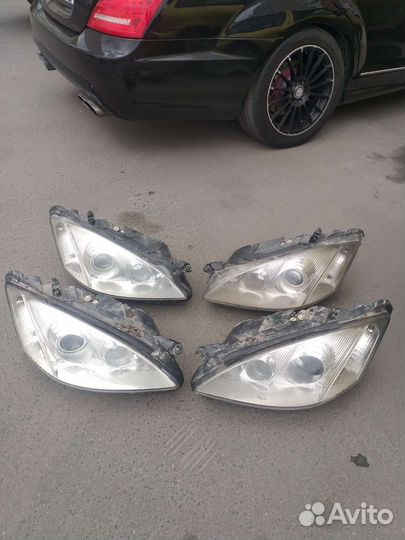 Mercedes benz w221 фара до рест