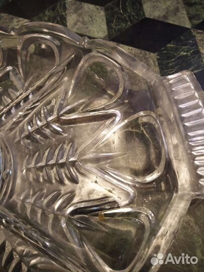 Хрустальная менажница