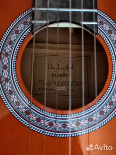 Гитара Adams Hand crafted since 1852