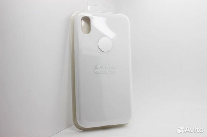 Чехол на iPhone XR Silicone Case (Белый)