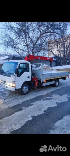 Аренда и услуги манипулятора, стрела 3 т, 8 м, борт 4.6 т, 5 м