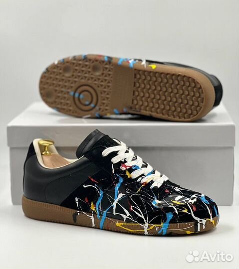 Кроссовки maison margiela replica black