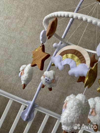 Детский мобиль из фетра