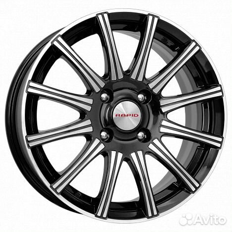 R15 4x98 6J ET40 67,1 K&K Сиеста (кс474) алмаз чер