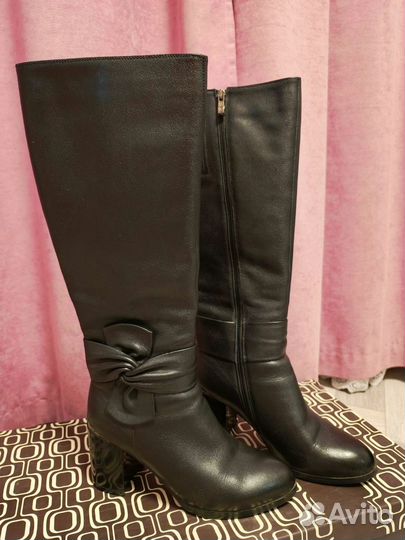 Сапоги женские натуральная кожа зимние размер