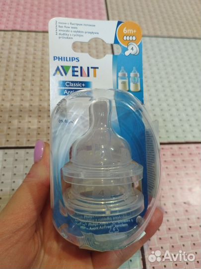 Соска на бутылочку Avent 6