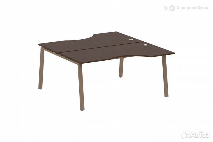 Стол-бенч двойной криволинейный Metal system style