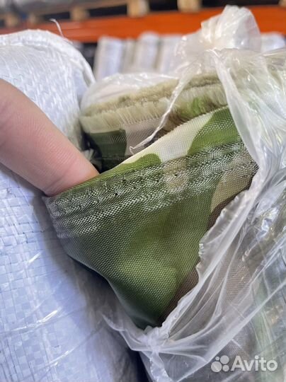 Плащевая ткань мох пиксель флора