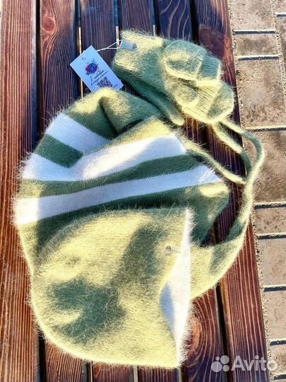 Комплект:шапочка-бини,варежки,бактус-мини