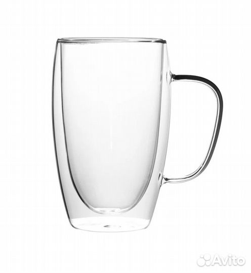 Новый набор кружек с двойным стеклом 500 мл