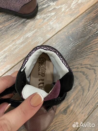 Ботинки демисезонные для девочки pepino ricosta