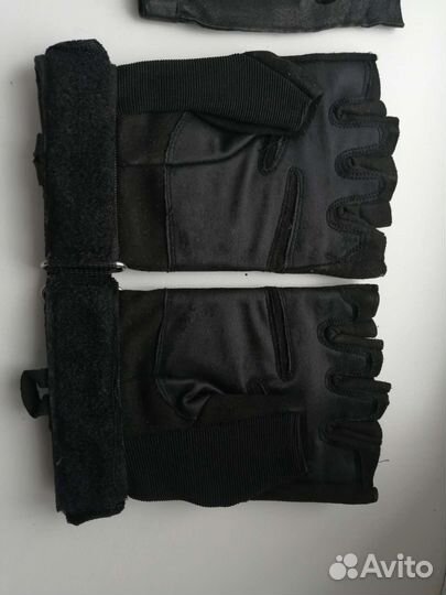 Хромовые Полуперчатки новые