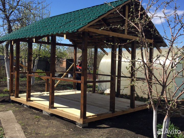 Пристройка к дому - террасы,веранды,беседки,бани