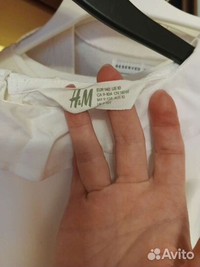 Блузка школьная H&M 146