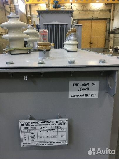 Трансформатор тмг-400-6 (гофробак)