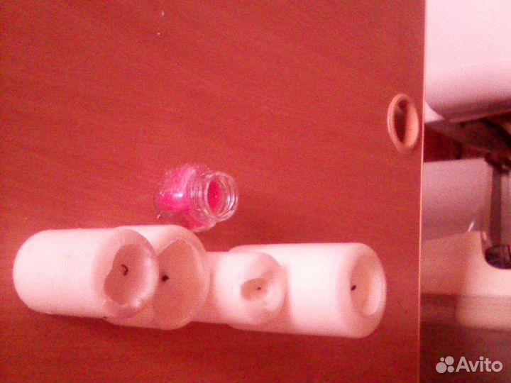 Свечи толстые парафин цвет белый