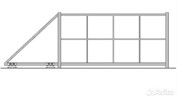 Каркас для откатных ворот