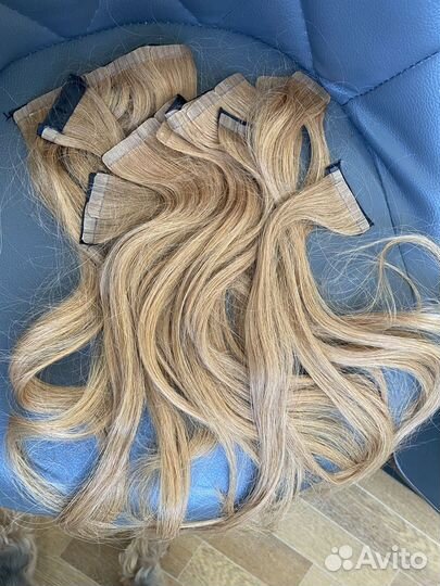 Волосы натуральные на лентах