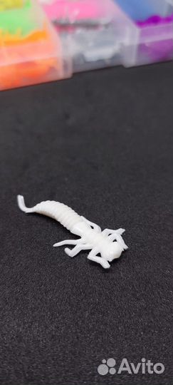 Набор силиконовых приманок. Микроджиг. Ларва