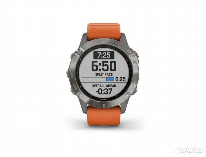 Garmin Fenix 6 Sapphire оранжевый