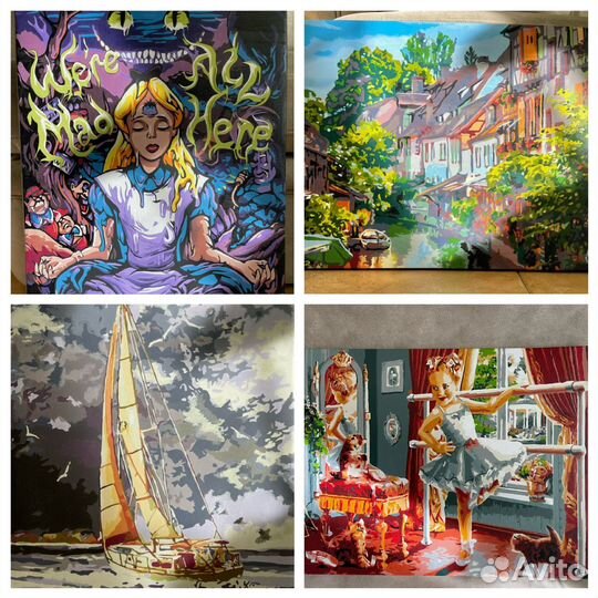 Интерьерные картины акрил новые