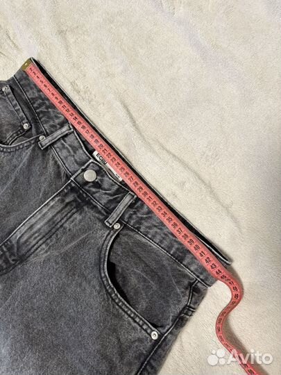 Джинсы широкие багги ecru