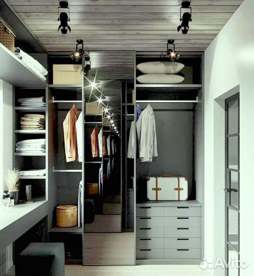 Гардеробные Лофт