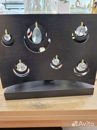 Настольная лампа с кристаллами