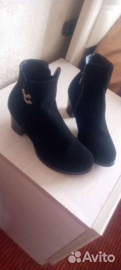 Ботильоны zara 37 черные