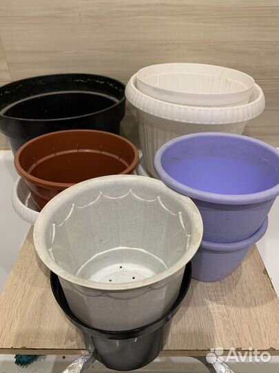 Горшки для цветов б/у
